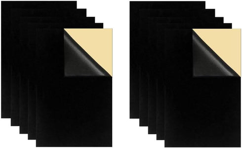 Self Adhesive Felt, DIY Self Adhesive Fabric for Art & Crafts, Peel and Stick Felt for Drawer/Jewelry Box Felt Liner (10, Black)...