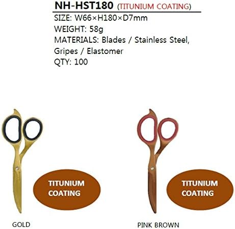 NAKABAYASHI Stationery Hikigiri Slim Scissors for Delicate Cutting (Champagne Gold)...