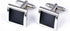 Silver Black Tone Square Men's Cufflinks in a Gift Box Classic Tuxedo Cuff Link for Wedding Formal Business Shirt...