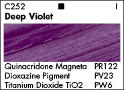 GRUMBACHER Academy Acrylic Paint, 75ml/2.5 Ounce Plastic Tube, Deep Violet (C252P)...