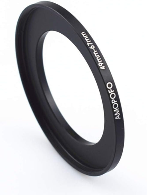 49mm to 67mm Step-Up Ring Filter adapter/49mm to 67mm Camera Filter Ring ;Compatible All Brands 49mm Lens and 67mm UV,ND,CPL,Metal Step Up Ring...