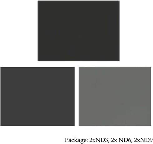 Lighting Neutral Density Gels Filter Sheet 16x20 inches Kit, ND3,ND6,ND9 for Photo Studio Video Flashlight Led Light Photography, 6 Pcs......