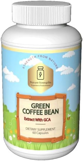 Premium Green Coffee Bean Extract with 50% GCA - 800mg per Serving, Natural Antioxidant Support - 60 Veggie Capsules - Made in FDA Registered Faci...