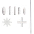 7 Shapes Magnetic Stirrer Stir Bars Mixer PTFE Stiring Rod with Magnetic Retriever (8 Pack)...