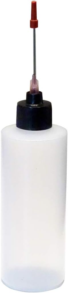 2-4oz Plastic Squeeze Bottles with 1.5 inch Stainless Steel Applicators...