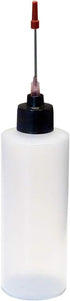 2-4oz Plastic Squeeze Bottles with 1.5 inch Stainless Steel Applicators...