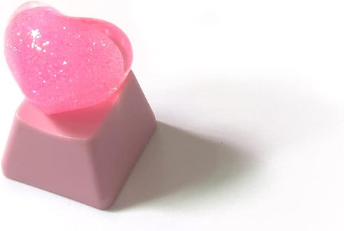 Handmade Cute Keycaps,Compatible with Cherry MX Switches Mechanical Keyboard Pink PBT Keycap,Computer Gaming Keyboards Key Caps,Artisan ESC OEM Pr...