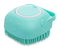 Pet Bath Massage Brush Puppy Dog Cat Grooming Cleaning Soft (Blue)...