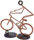 Free Style Bike Collectible Handmade Metal Art Figurine, Desk Accessories, Trophy, Boss Gift, Home Office Décor, Cycling...