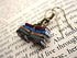 Classic Stack of Books Drop Dangle Earrings Librarian Teacher Easy Hook Clay for Women Creative Novel Teach Graduation Jewelry...