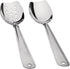 IMEEA Flat Bottom Serving Spoon 18/8 Stainless Steel Slotted Spoon 10-Inch Flat Edge Spoon Cooking Spoon, Set of 2...