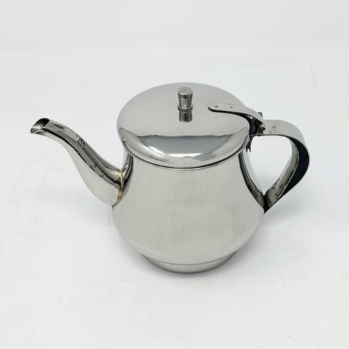 Stainless Steel Gooseneck Tea Pot w/Vented Hinged Lid, 18 Fluid Ounces (2-3 Cups) by Pride Of India...