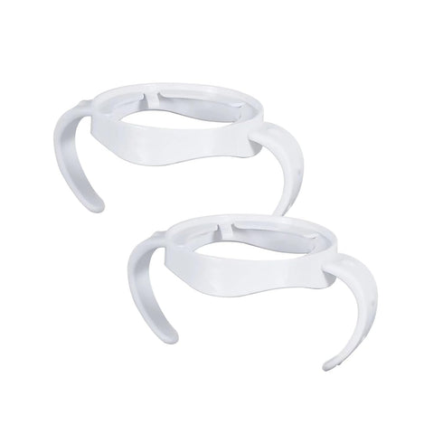 2 Pack Compatible Baby Bottle Handles for Philips Avent Natural Baby Bottles,Baby Bottle Holder - White...