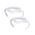 2 Pack Compatible Baby Bottle Handles for Philips Avent Natural Baby Bottles,Baby Bottle Holder - White...