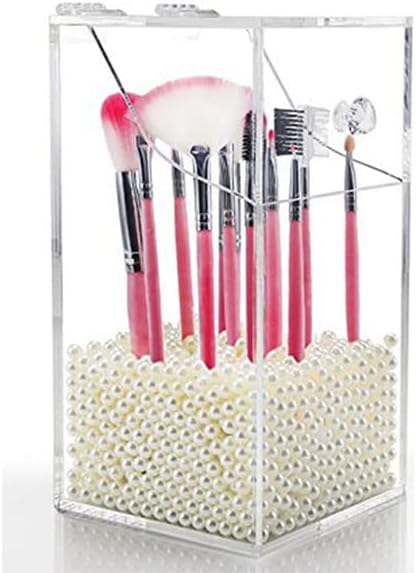 Makeup Beads for Brushes,AIYoo Art Faux Pearls 1500 pcs for Lipstick, Mascara, Eyeliner,Makeup Brush Holder Organizer, Highlight Plastic Round Pea...