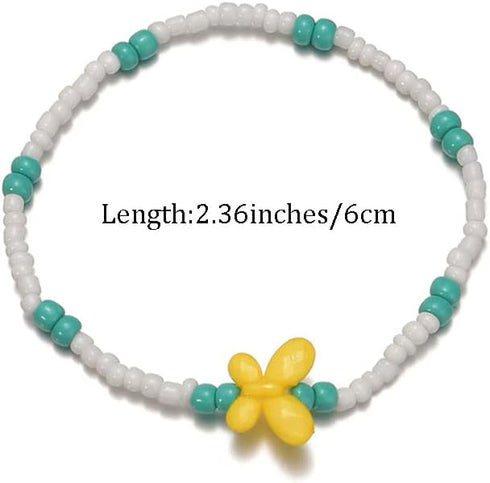 Butterfly Anklets Boho Bead Anklet Bracelet Beach Anklet Foot Chain Jewelry for Women and Teen Girls...