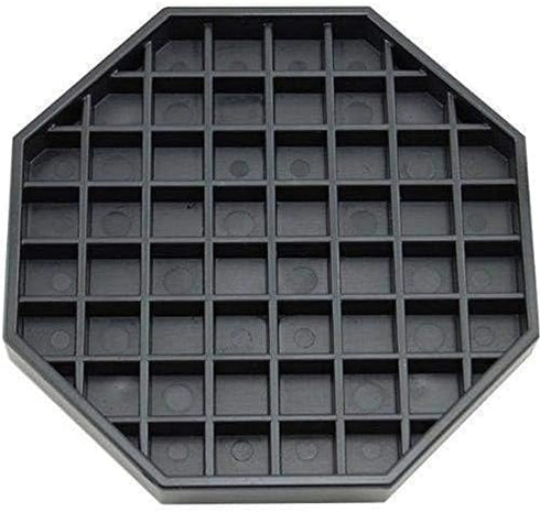 Octagon Coffee Drip Tray by Hard Black Plastic for Coffee Countertop | Drip Tray for Drink Dispenser (6" - 1 Pcs)...