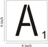Scrabble Tile Letter Stencils 6 Inch - 28 Pack Scrabble Style Alphabet Stencil Templates for Painting on Wood, Reusable Plastic Stencils for Craft...