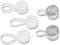 C2 Elastic Shirt Collar Extender - 5 Pack Neck Extender for Dress Shirt - Non-Metal Button Extender for Dress Shirts - 3 Sizes: Small, Regular, an...