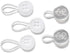 C2 Elastic Shirt Collar Extender - 5 Pack Neck Extender for Dress Shirt - Non-Metal Button Extender for Dress Shirts - 3 Sizes: Small, Regular, an...