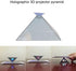 Arinda 3D Hologram Pyramid Display Projector Video Stand Portable for Smart Mobile Phone...
