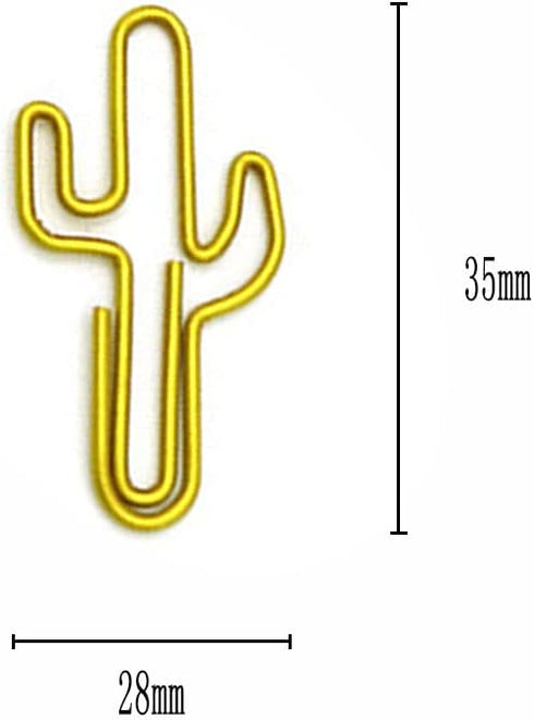 Binder Paper Clip 30 Cute Cactus Paper Clip Creative Decoration JruiZhp Stationery Paper Clip Paper Clip and Binder for Home, School and Office (B...