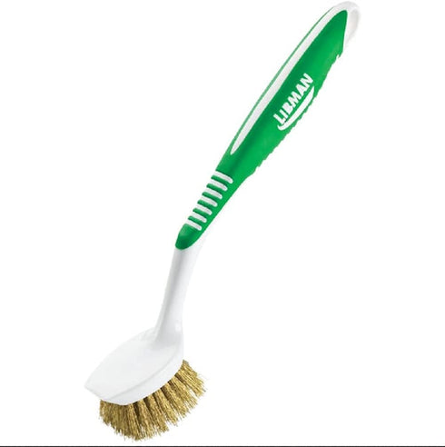 DISH BRUSH POT BRASS 2"W...