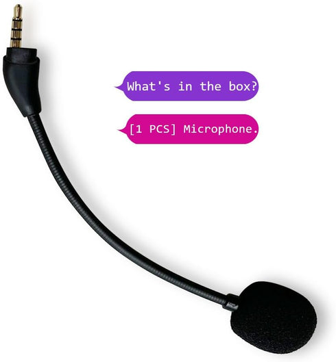 Replacement Mic Compatible with HyperX Cloud 3 Headsets, Microphone Replacement Compatible with Hyper x Cloud III Headphones...