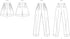 Vogue Misses' High-Rise Pleated Shorts and Loose-Fitting Pants Sewing Pattern Packet, Design Code V2014, Sizes 8-10-12-14-16, Multicolor...