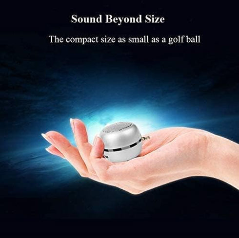 Mini Speaker with 3.5mm Aux Input Jack, 3W Loud Portable Speaker for iPhone iPod iPad Cellphone Tablet Laptop, with USB Rechargeable Battery, Gift...