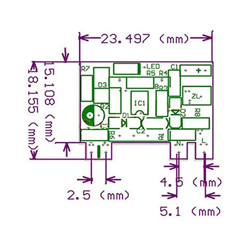 Acxico 5Pcs 12V 300mA Board Module Mini AC-DC 110V 120V 220V 230V to 5V 12V Converter Board Module Power Supply...