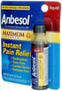 Anbesol Maximum Strength Instant Pain Relief Liquid 0.41 oz (Pack of 3)...