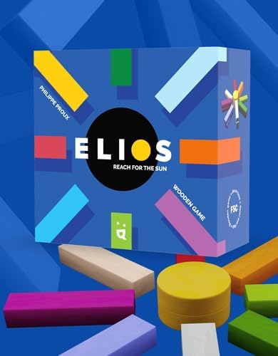 Elios Board Game - an Abstract Wooden Challenge to Test Your Strategy! Fun Family Game for Kids & Adults, Ages 7+, 2-4 Players, 15 Minute Playtime...