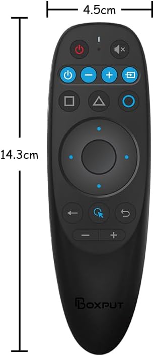 BPR2S Plus Air Mouse Remote Control Bluetooth Voice Remote Control 2.4G RF Remote with USB Receiver 6 Axis Gyroscope Support IR Learning TV 4 Keys...