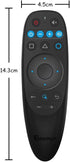 BPR2S Plus Air Mouse Remote Control Bluetooth Voice Remote Control 2.4G RF Remote with USB Receiver 6 Axis Gyroscope Support IR Learning TV 4 Keys...