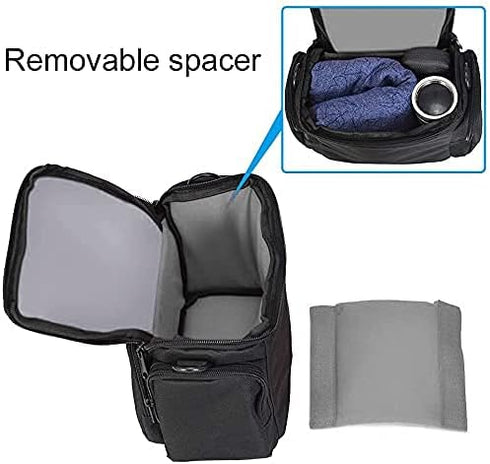 CADeN Compact Camera Shoulder Crossbody Bag Case Compatible for Nikon, Canon, Sony SLR/DSLR Mirrorless Cameras and Lenses Waterproof(1.0 S, Black)...