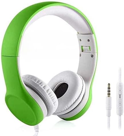 Kids Headphones, Two Audio Port for Sharing, Headphones for kids with mic & Volume Limiting, Baby Children Toddlers Boys Girls Laptop Tablet Class...