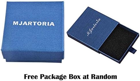 MJartoria Black PU Leather Cord Faux Pearl Choker Necklace...