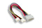 KENTEK 8 Inch 8" 4 Pin Molex 5.25 Male to 2 X 4 Pin 3.5 Floppy Drive FDD Female Y-Splitter M/F IDE DC Internal Computer PC Power Cable Adapter Cor...