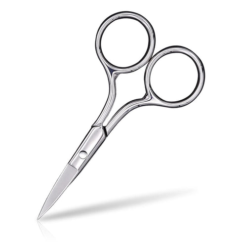 Eyebrow Scissors, Small Scissors for Hair, Eyebrows, Nose Hair, Beard, Eyelashes, Cuticle. Stainless Steel Fine Straight Tip Nose Hair Scissors -A...