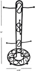 Home Basics Scroll Design Coffee Mug Holder (Black) Steel Mug Stand for Any Kind of Mug | Kitchen Organizing Cup Tree | Great for Jewelry...