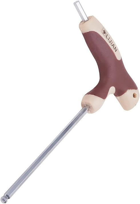 T-Handle Hex Keys Ball End Wrench, 4mm Metric Long Arm Hexagon Wrench, Allen Hand Tool for Automotive Home Repair Kit...