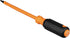 Klein Tools 6886INS Insulated Screwdriver, 1000V #1 Square Tip Screwdriver with 6-Inch Shank, Tip-Ident, Cushion-Grip Handle...