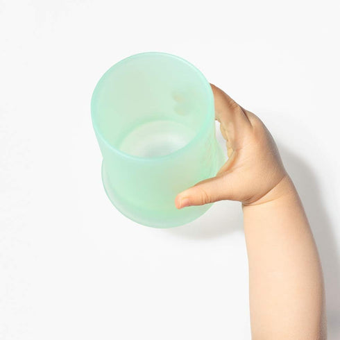 Olababy Silicone Training Cup | Water Drinking Cup For Babies | 6+ Mo Infant To 12-18 Months Toddler | Transition To Sippy Cup For Kids & Smoothie...