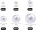 PH PandaHall 1100pcs Undrilled Pearl Beads No Holes White Pearl Beads 2.5/3/4/5/6/8mm Mini Bead Vase Filler Faux Pearls for Wedding Nail Table Sca...