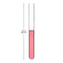 XCD Glass Test Tubes (20 Pack), Transparent Test Tubes Borosilicate Glass Round Bottom Test Tubes for Laboratory Cylindrical Tubes, 20 mm O.D. x 2...