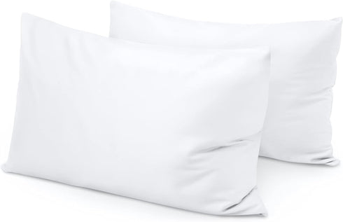 Travel Pillow Case 12x16 Size Set of 2 Envelope Closure Toddler Pillowcase 600 Thread Count 100% Soft Egyptian Cotton Travel Pillow Covers 12 x 16...