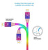 LAX Gadgets USB A to Lightning Cable - Apple MFI Certified Rainbow Lightning Cable Fast Charging Cable for Latest iOS Including iPhone,iPad, iPod ...