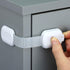 Child Safety Lock for Refrigerator, Cabinet, Drawer, Freezer & Door with 4 Extra Strong Adhesives - White by HavenHause (Pack of 8 White)...