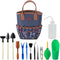 G GOOD GAIN Garden Succulent Kit with Organizer Bag, Indoor Mini Hand Gardening Tool Set, 14 Pieces Tools for Bonsai Planter Miniature Fairy Plant...